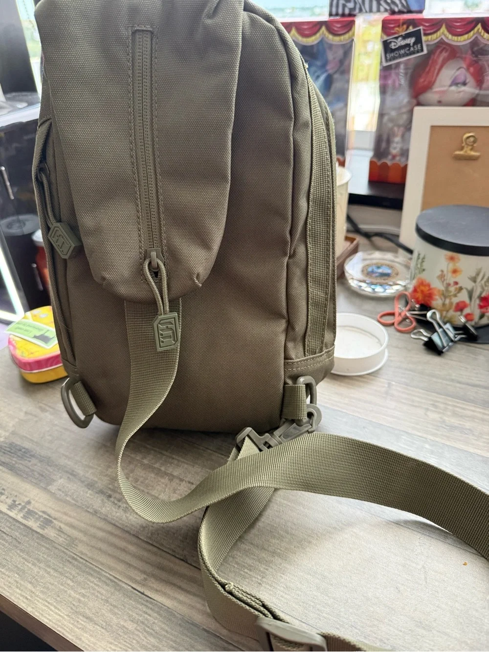 Highland Tactical Olive Green Sling Bag - Compact Everyday Carry